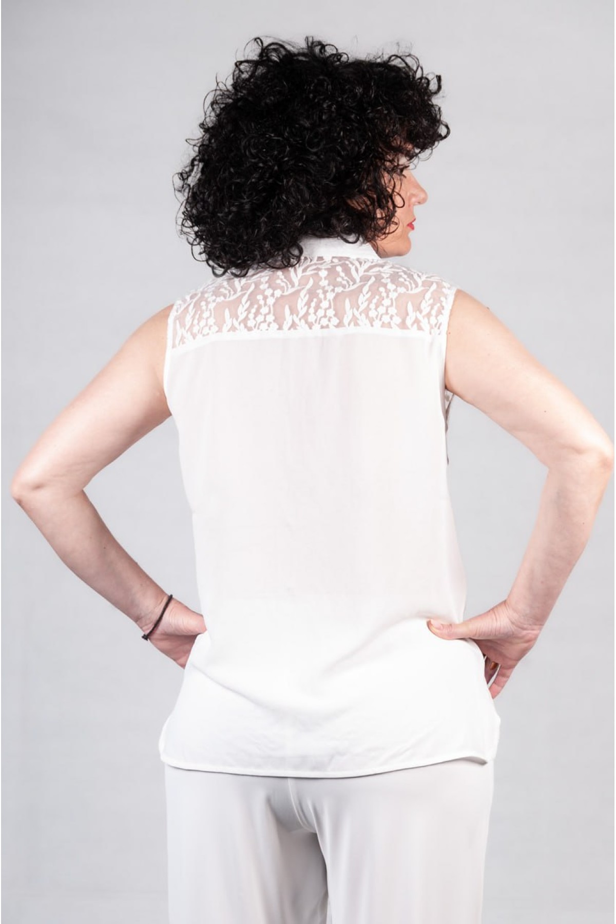 Πουκάμισο αμάνικο Trash and Luxury άσπρο