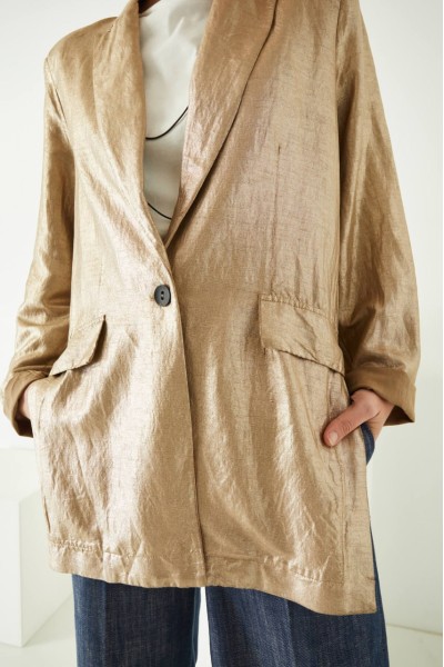 Σακάκι Souvenir Ματ Χρυσό