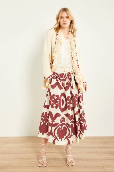 Φούστα Souvenir μπορντό