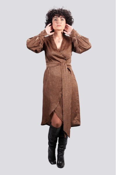 Φόρεμα Dyemonde καφέ