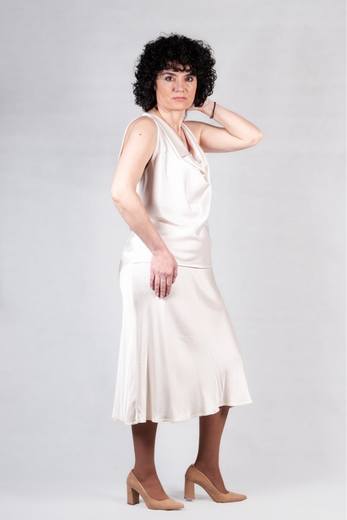 Φούστα σατέν πάγου