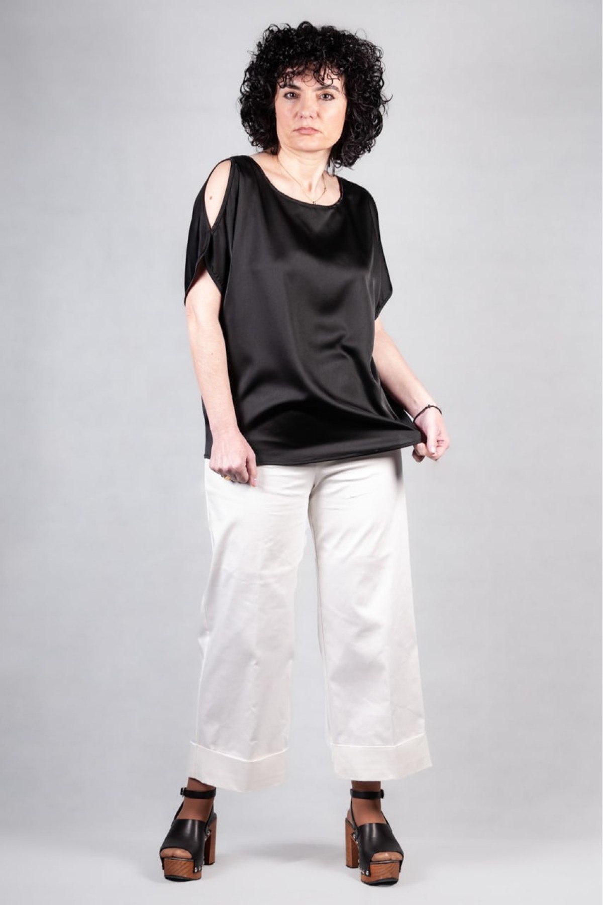 Μπλούζα Sandro Ferrone Μαύρη