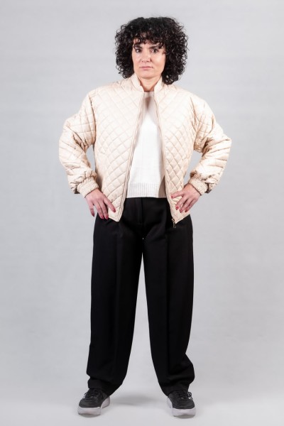 Μπουφάν καπιτονέ Motel εκρού