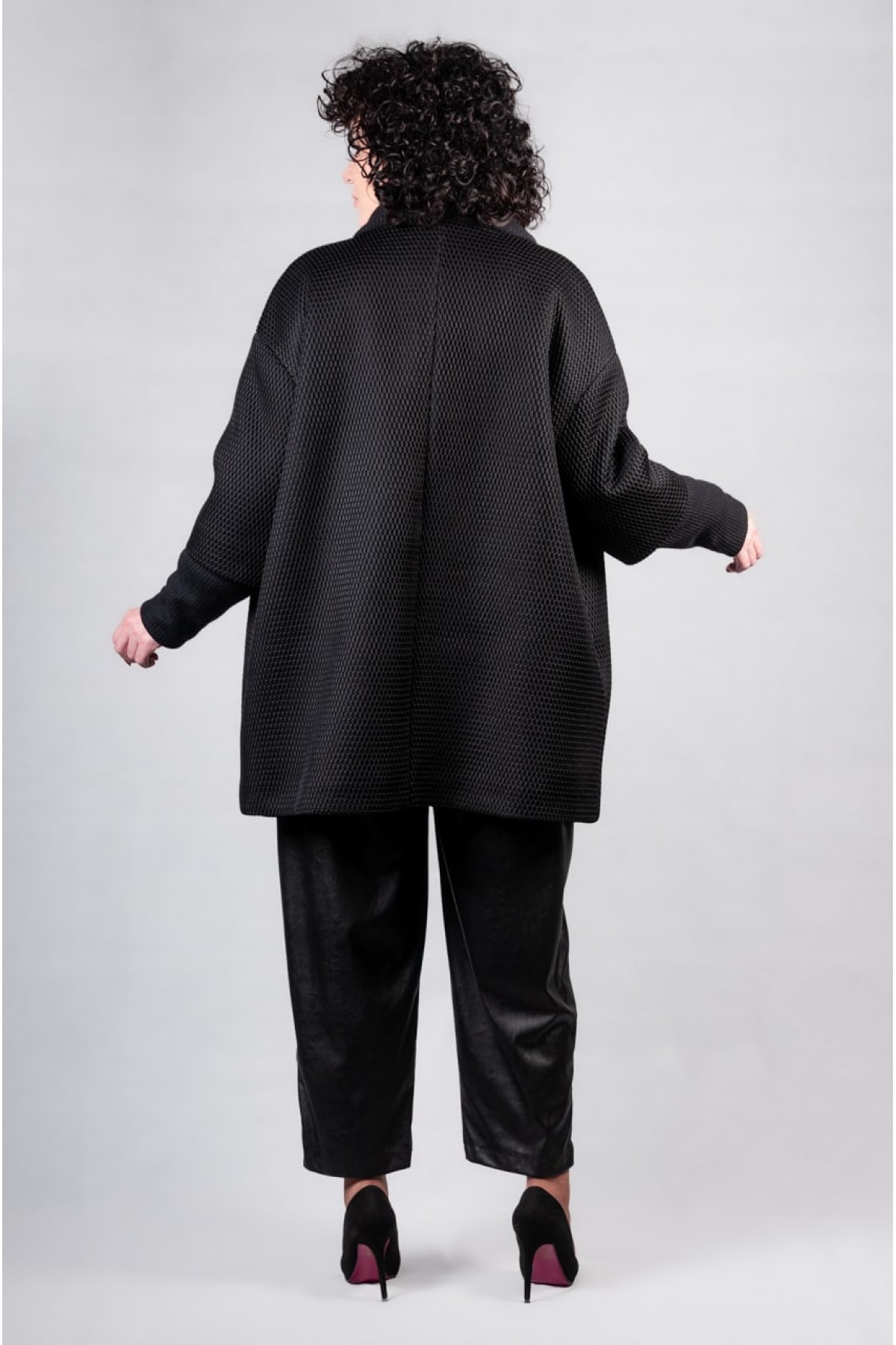 Μπουφάν-Ζακέτα Sandro Ferrone μαύρο