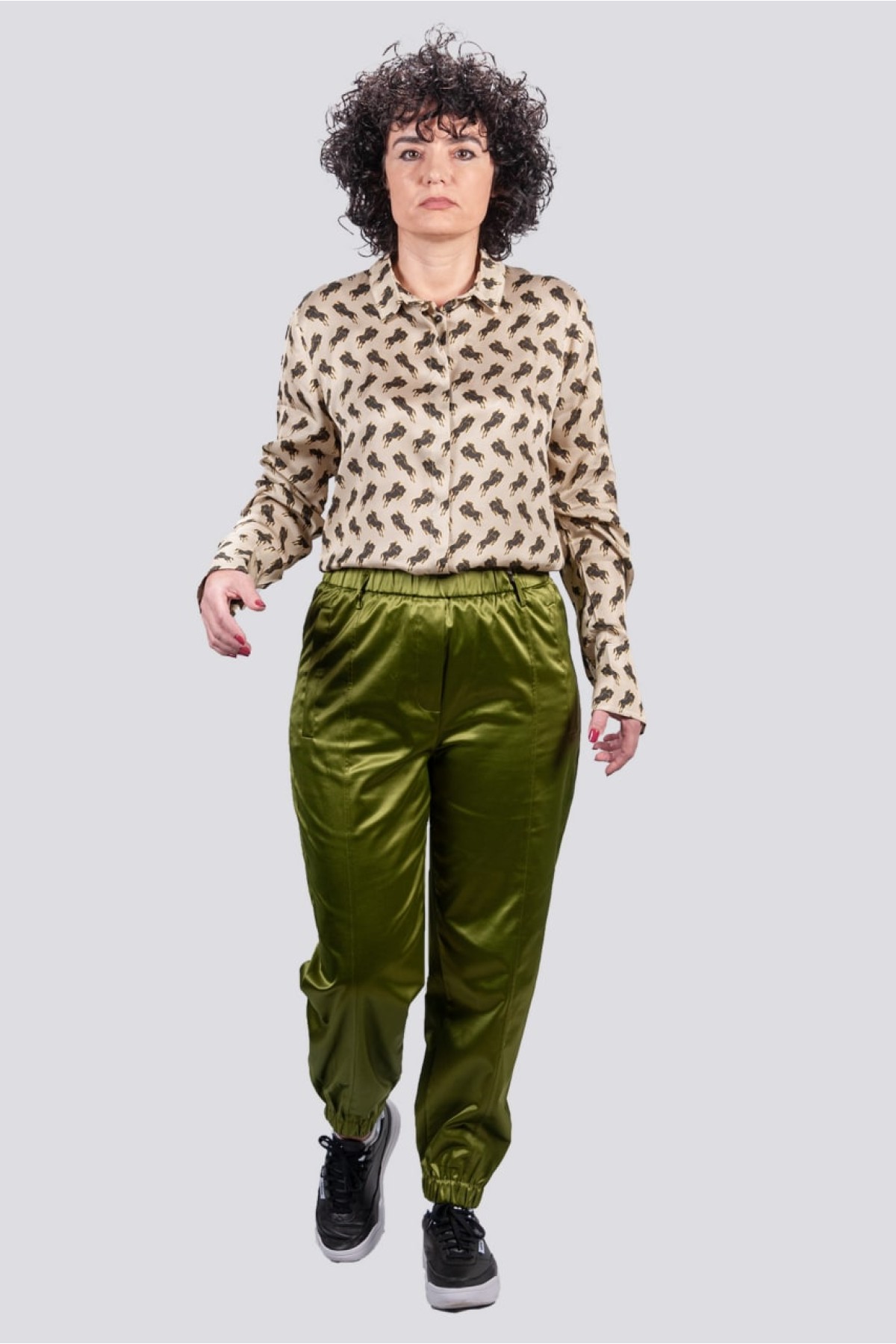 Παντελόνι Rinascimento λαδί