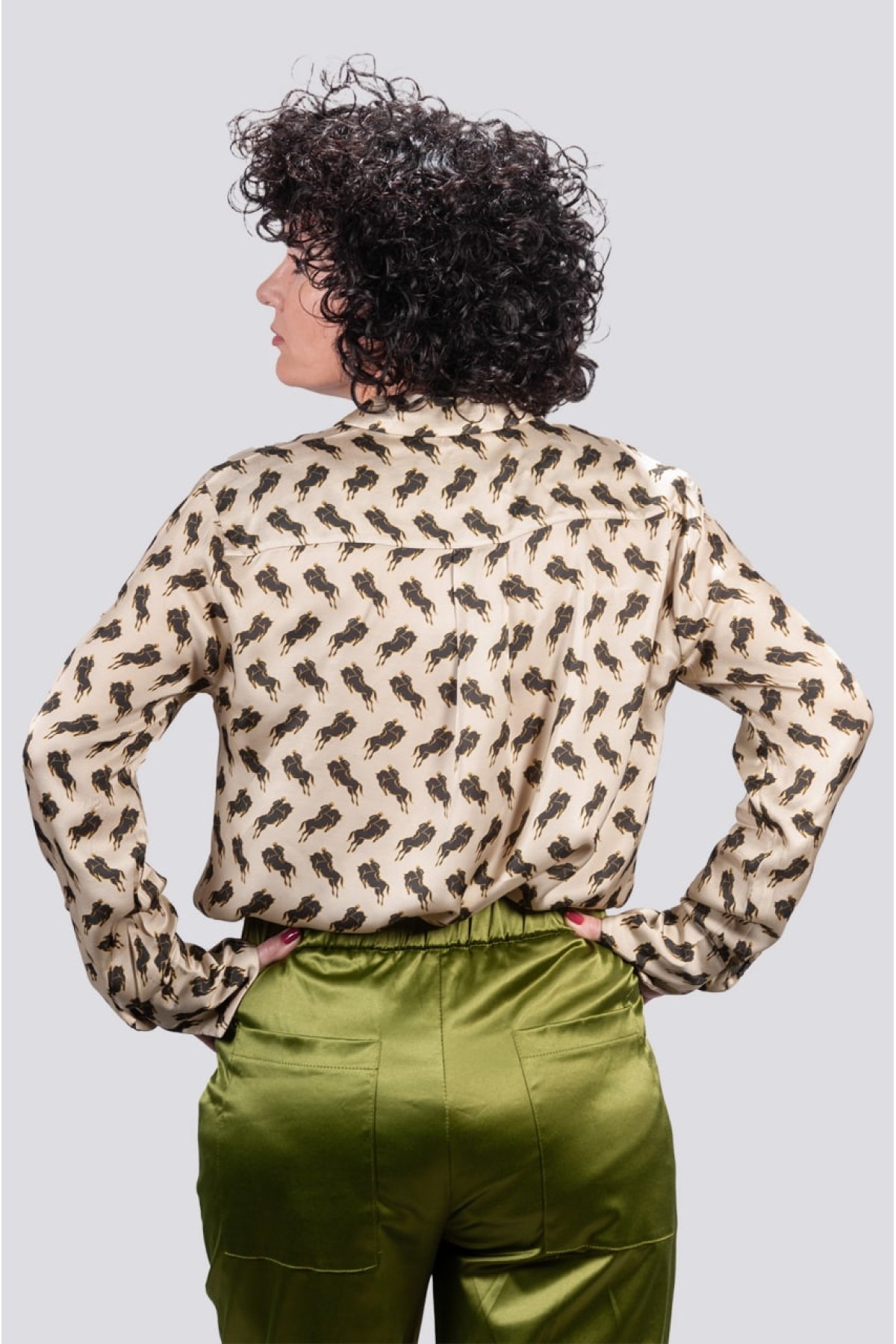 Παντελόνι Rinascimento λαδί