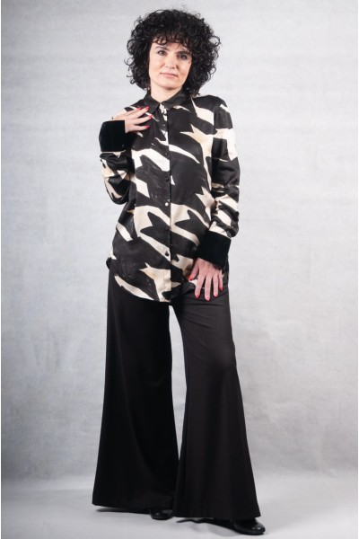 Πουκάμισο Souvenir με μανσέτα βελούρ