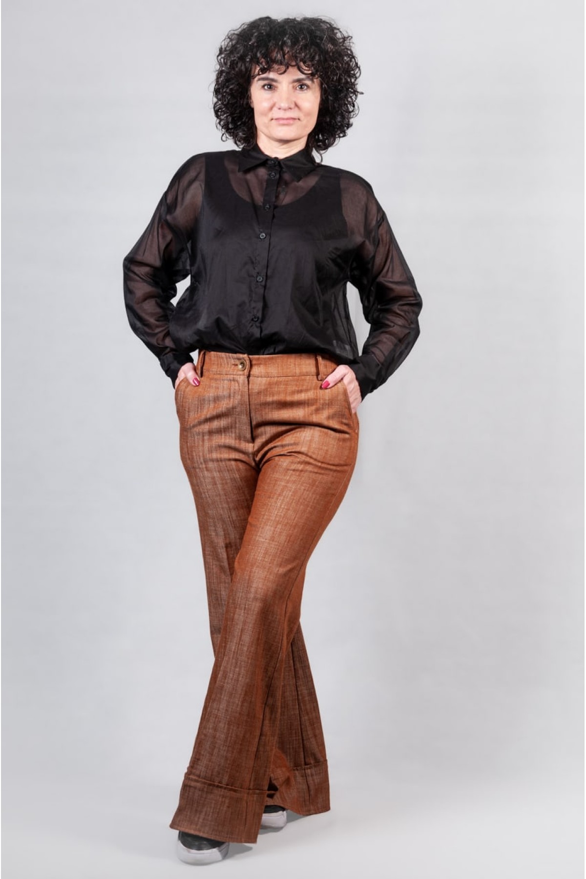 Πουκάμισο διαφάνεια Imperial μαύρο