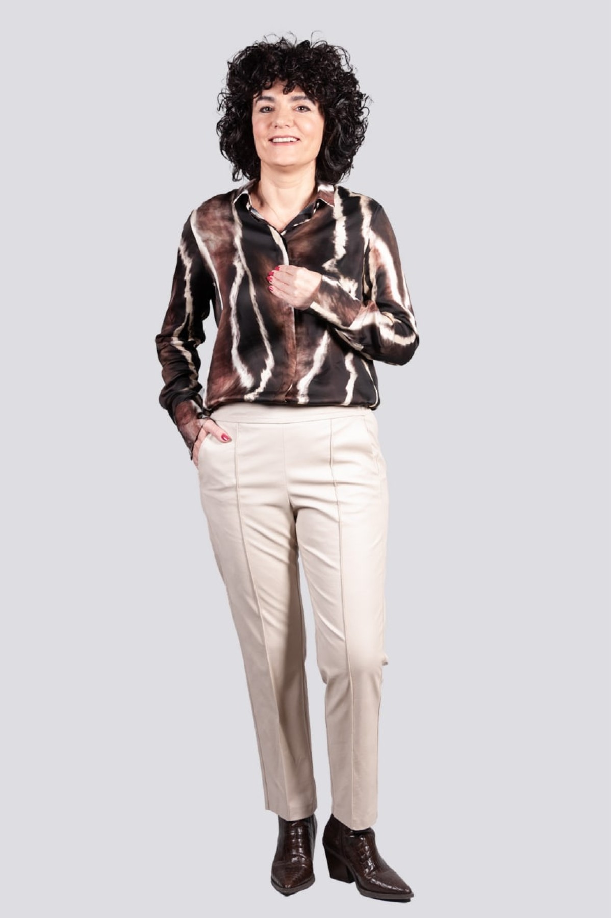 Πουκάμισο Motel  εκρού 