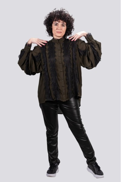 Παντελόνι δερματίνη Gaimattiolo μαύρο