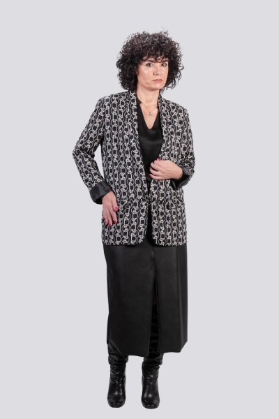 Σακάκι Rinascimento ασπρόμαυρο