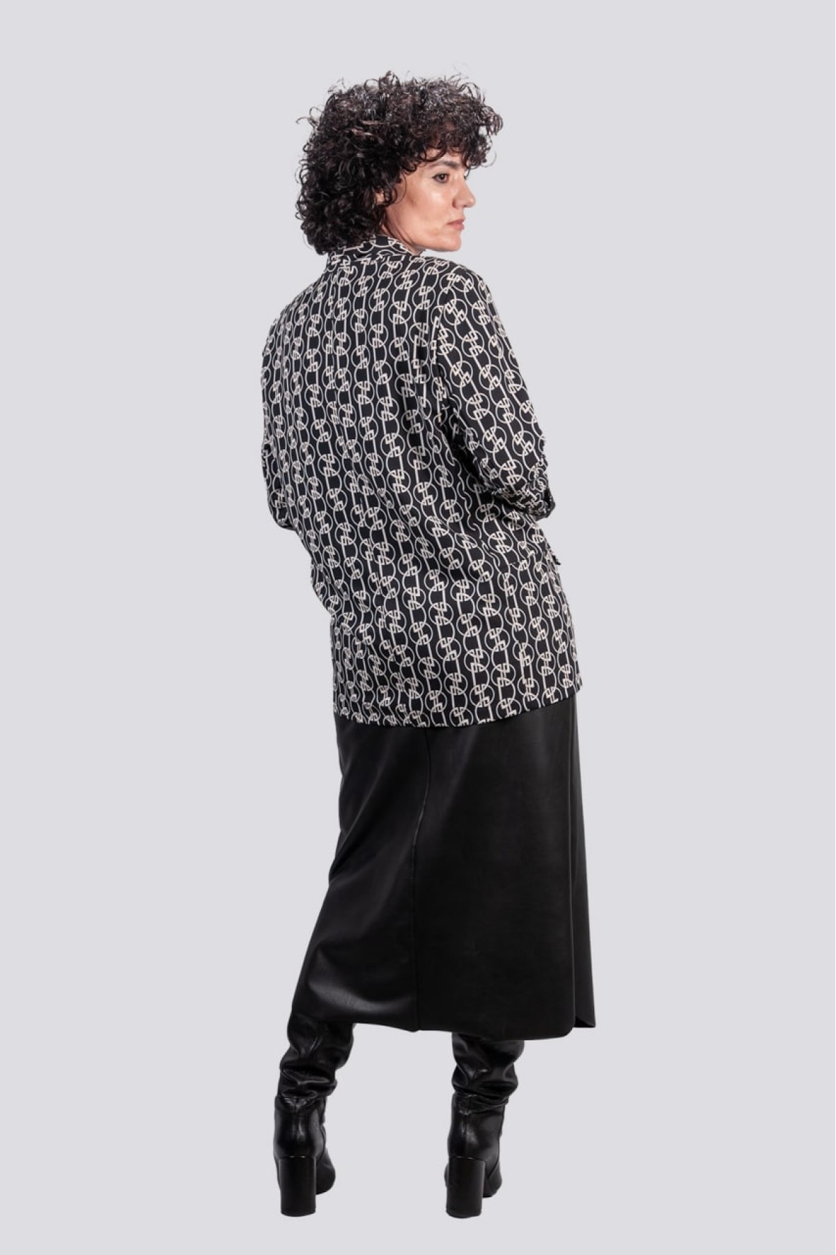 Σακάκι Rinascimento ασπρόμαυρο