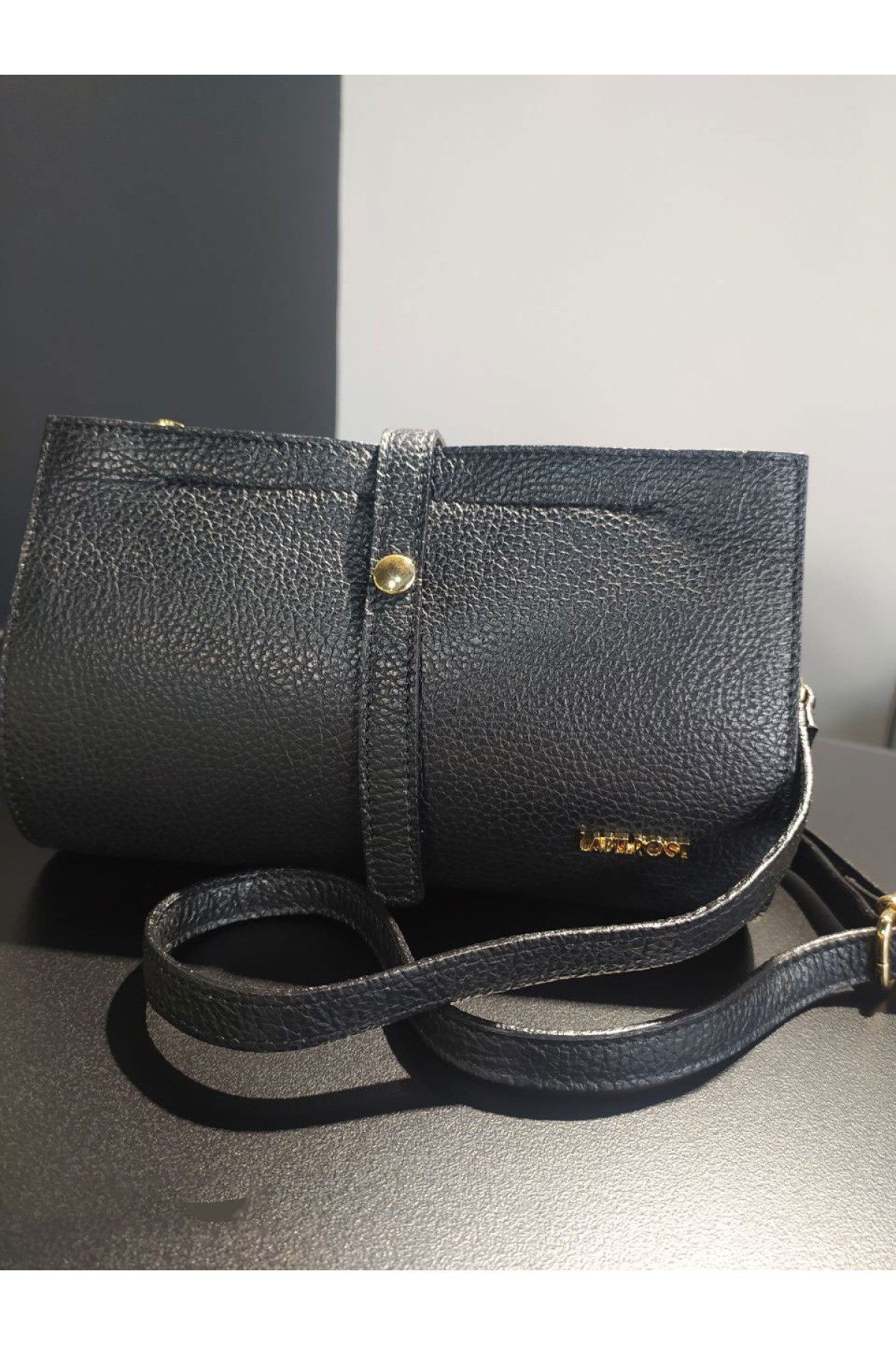 Τσαντάκι Label Rose μαύρο