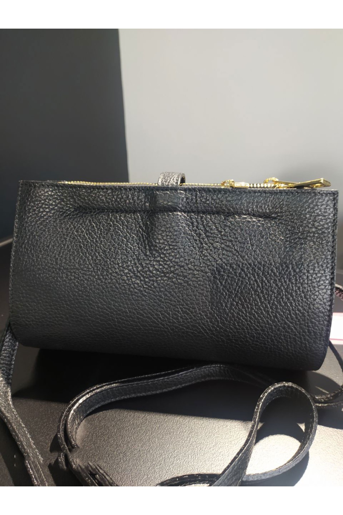 Τσαντάκι Label Rose μαύρο